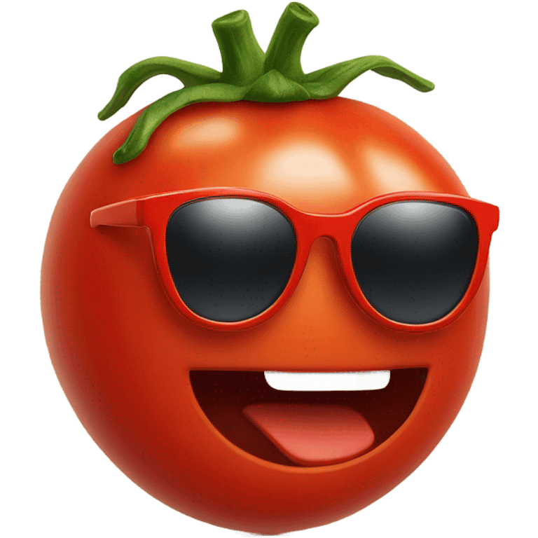 Tomato with sun glasses  emoji