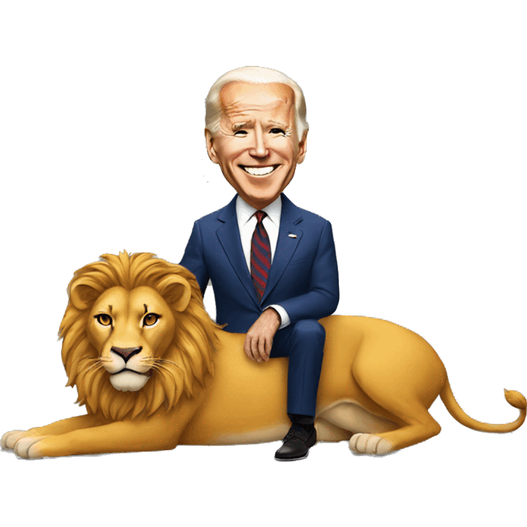 biden on a lion emoji