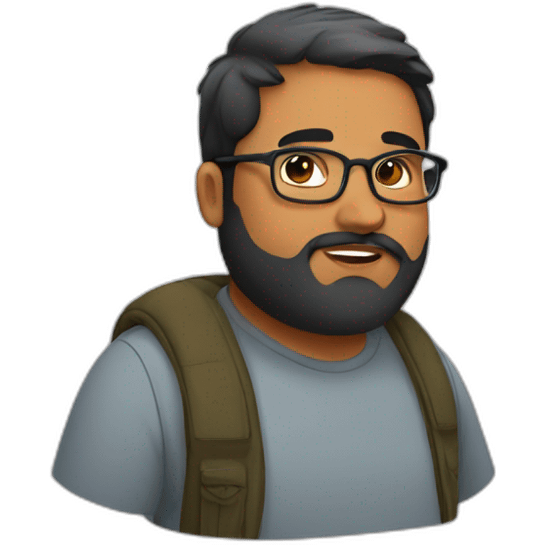 chubby-indian-guy-with-beard-and-glasses-and-short-hair emoji