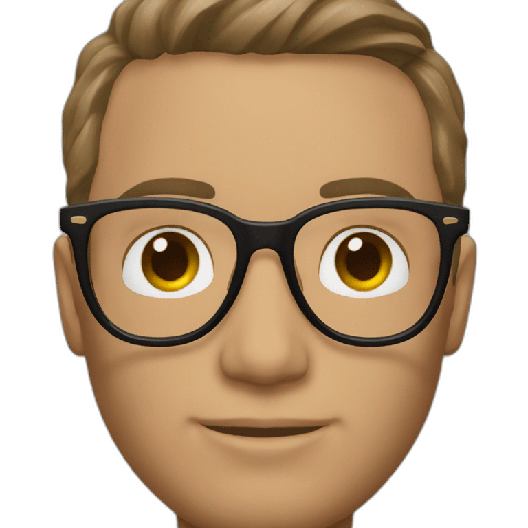 Guy with Cartier glasses emoji