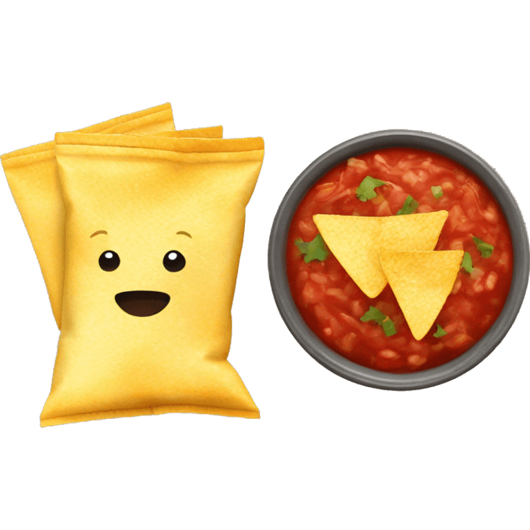 Chips and salsa  emoji