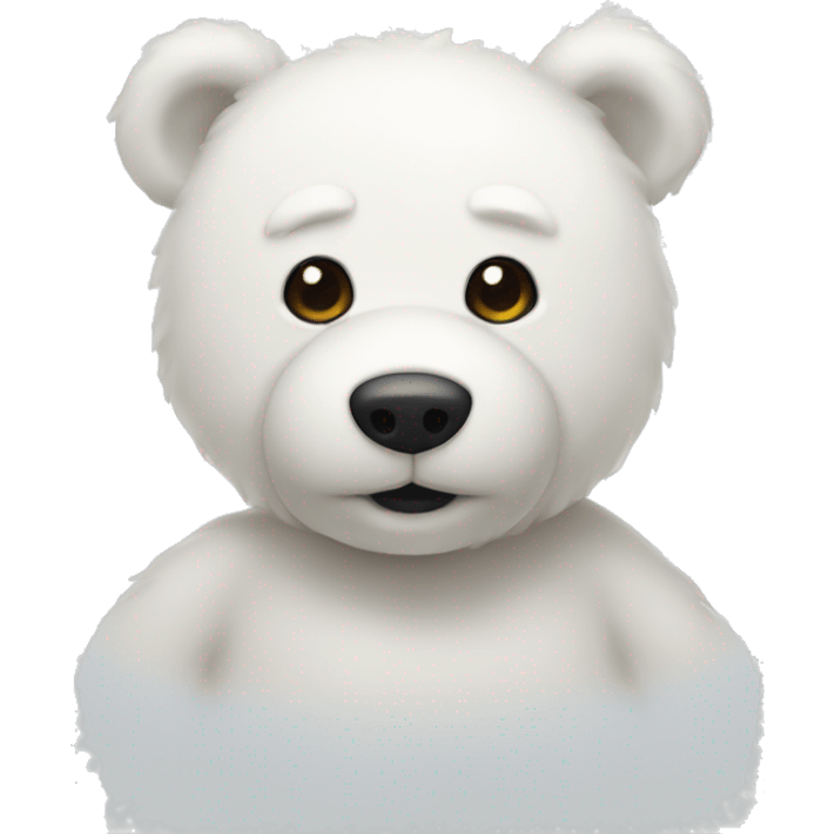 White teddy bear emoji