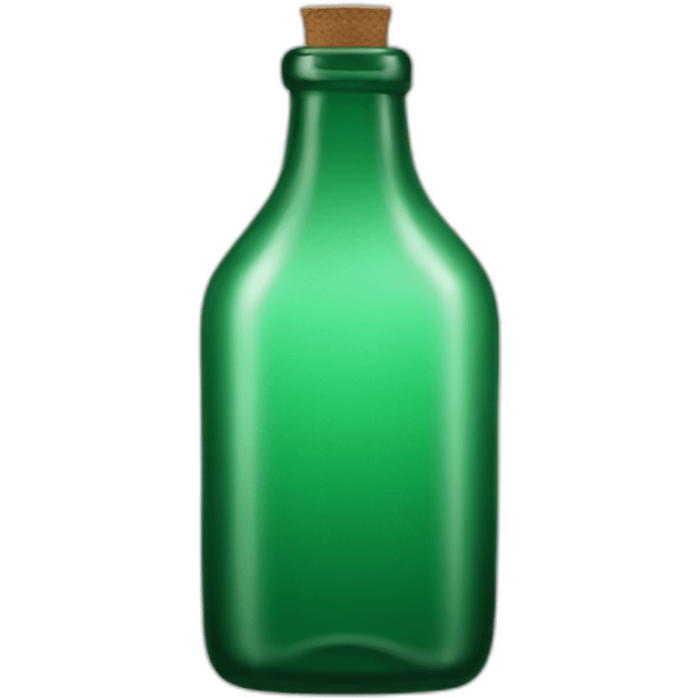 Green glass bottle emoji