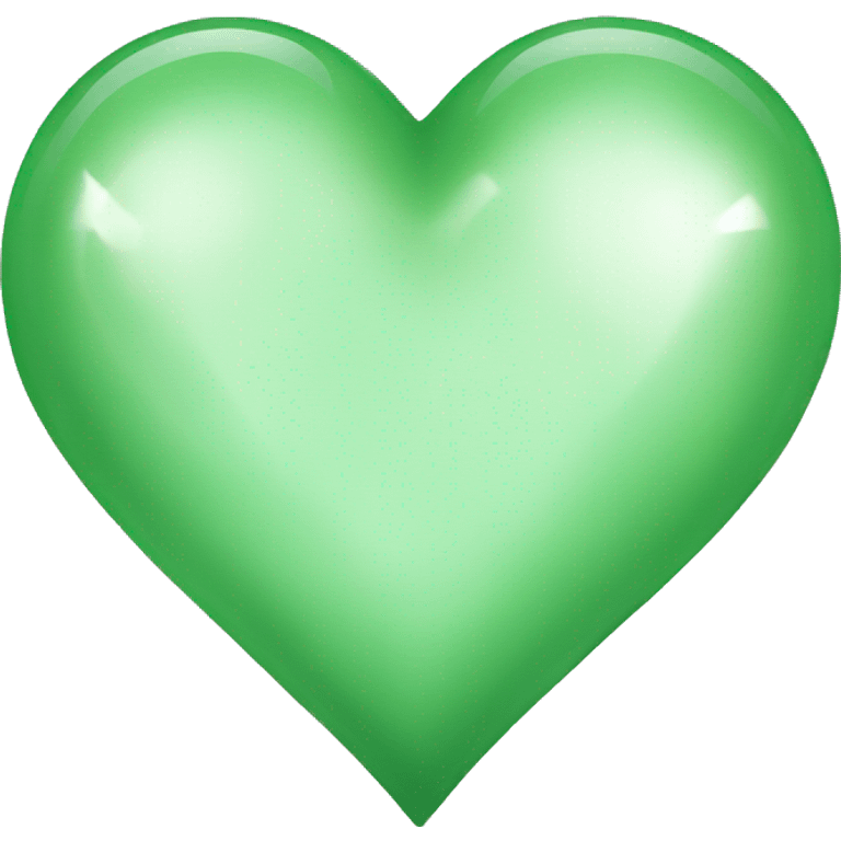 Jade heart emoji