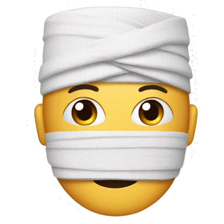 bandage on head emoji