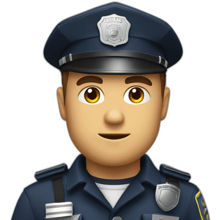 Policier pas content emoji