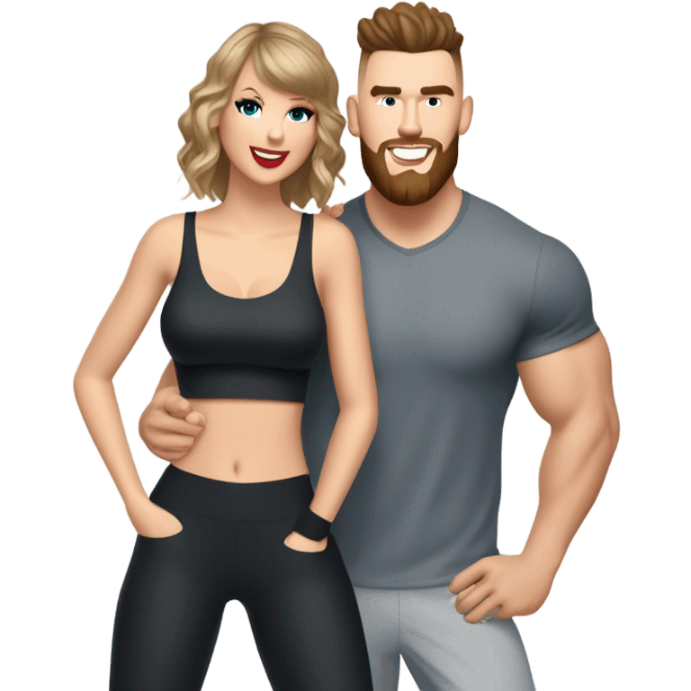 Taylor swift and travis kelce emoji