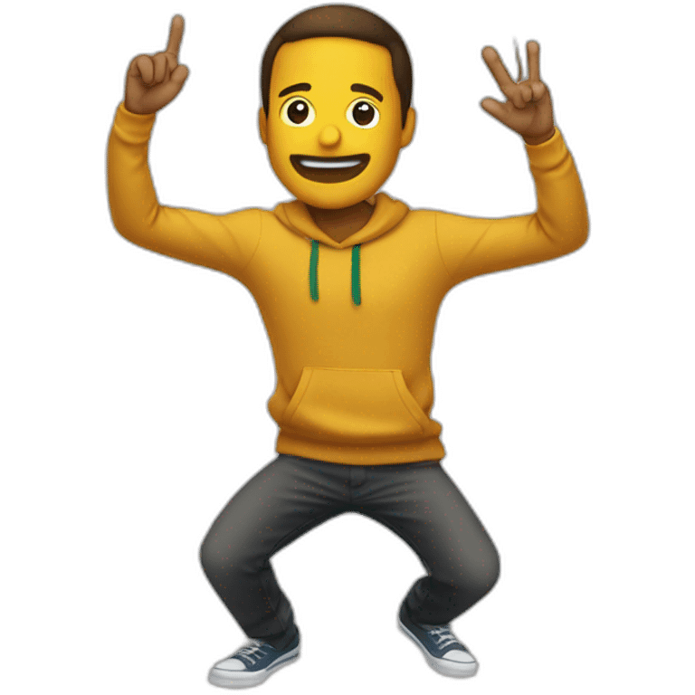 Quelqu’un qui fait un dab emoji