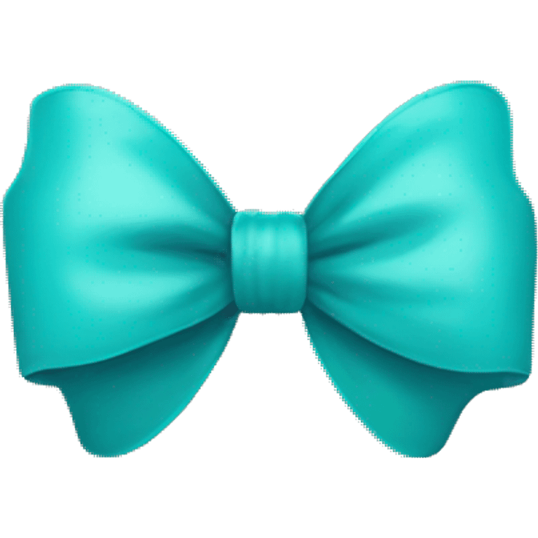 turquoise bow emoji