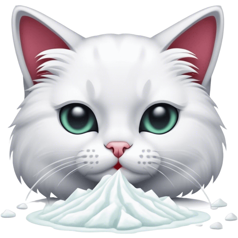 cat snorting cocaine emoji