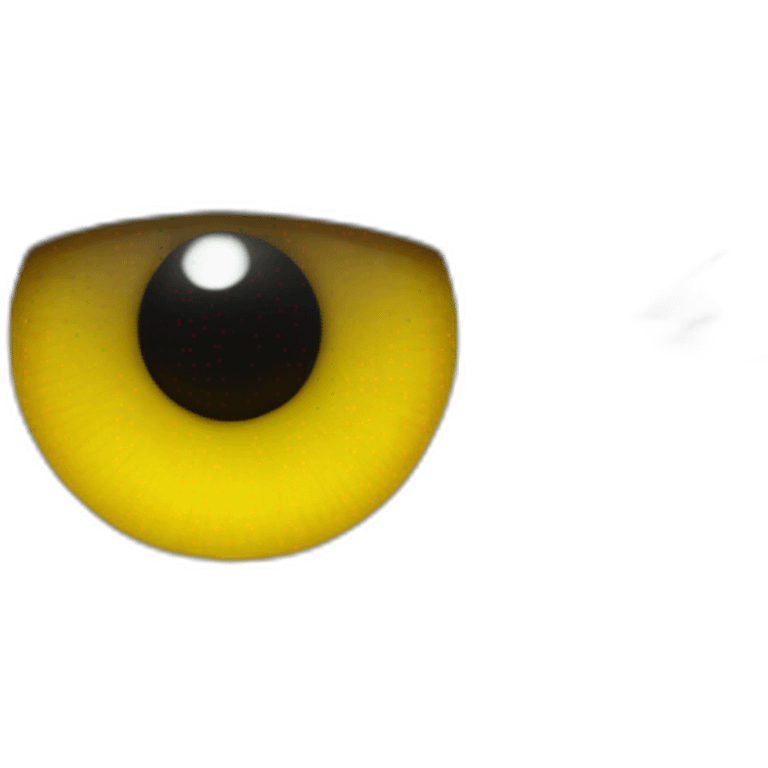 oeil  avec iris jaune emoji