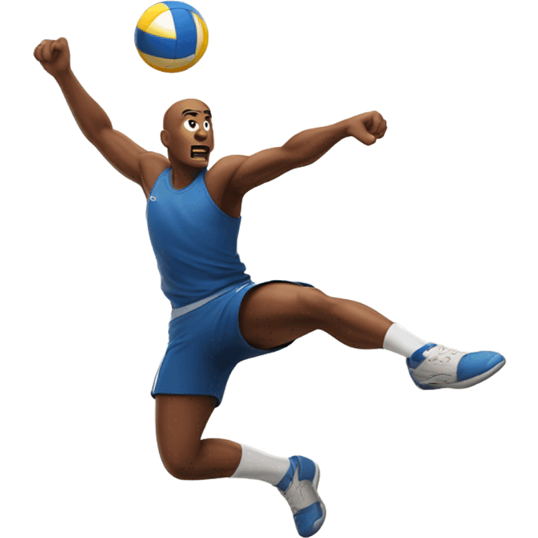 Dude playing volleyball  emoji