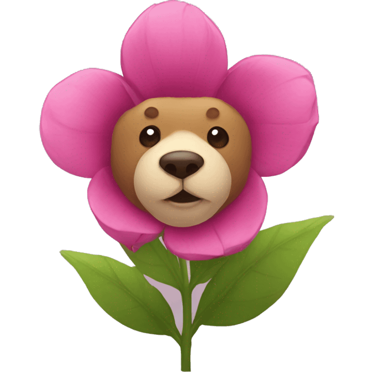 Bear flower  emoji