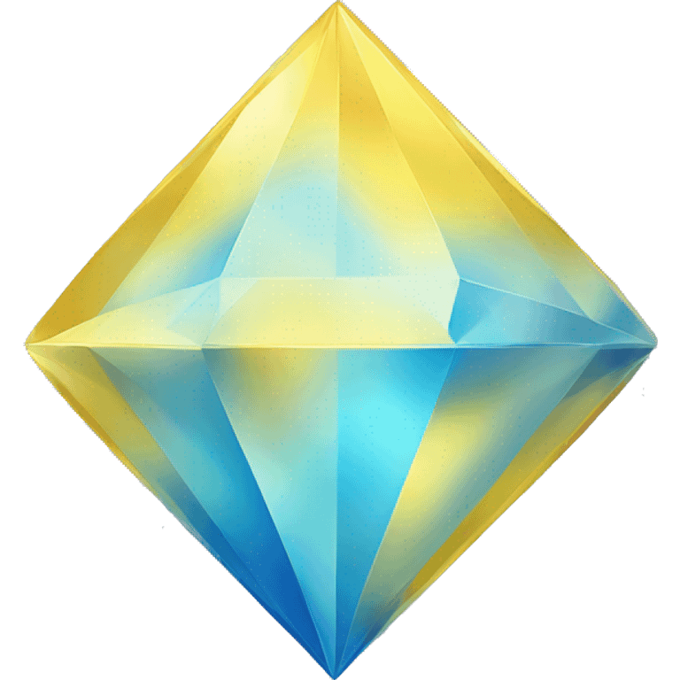 gradient yellow and blue diamond emoji