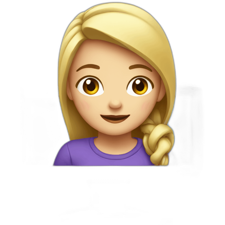 girl on monitor christmas emoji