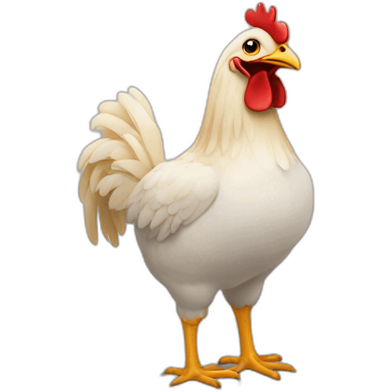 Un poulet avec des dents emoji