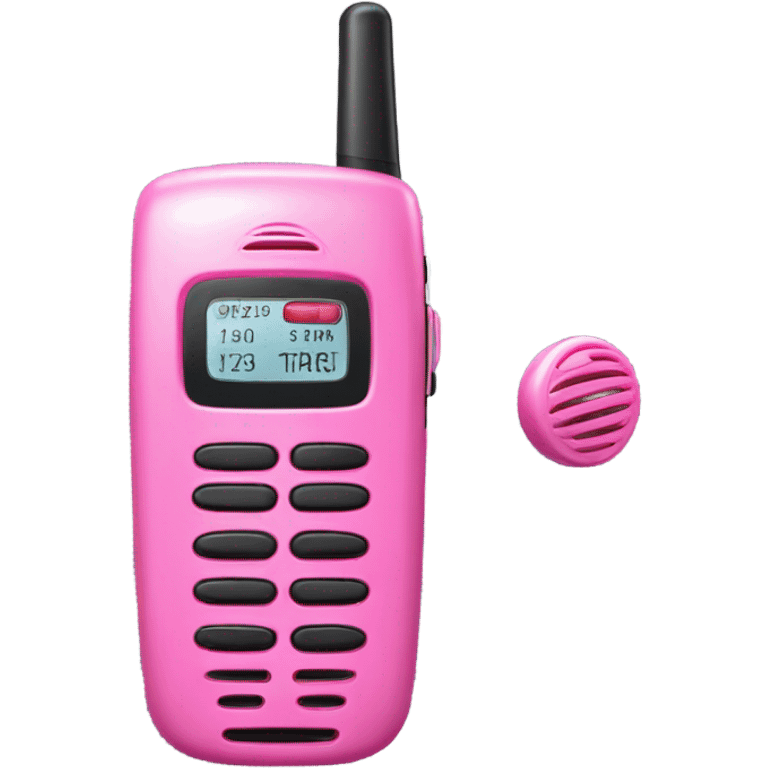 pink walkie talkie emoji