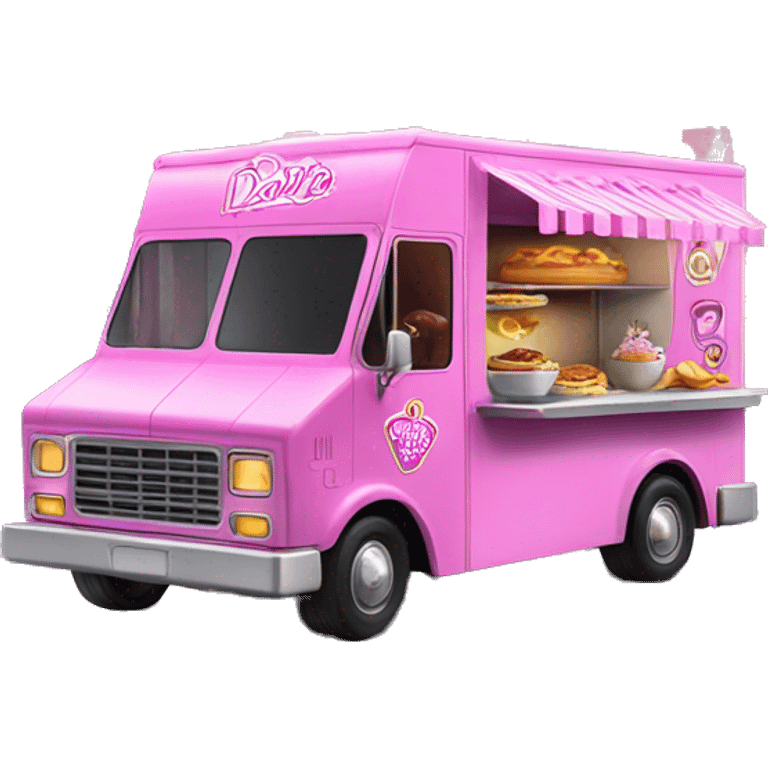 Barbie’s haunted dream house  food truck  emoji