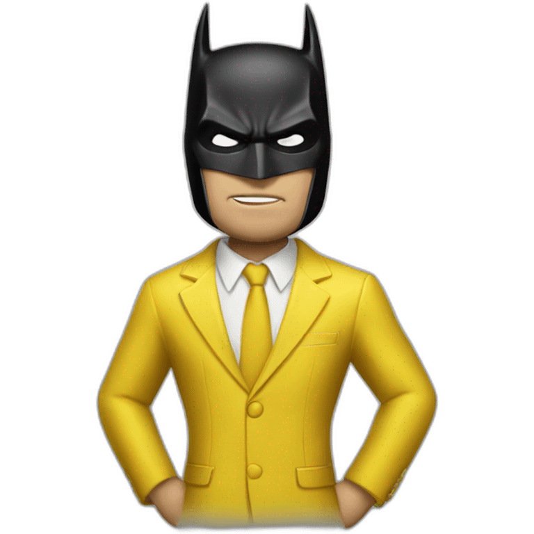 full yellow suit batman emoji