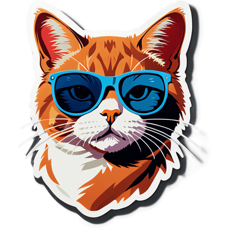 Cat with sunglasses emoji