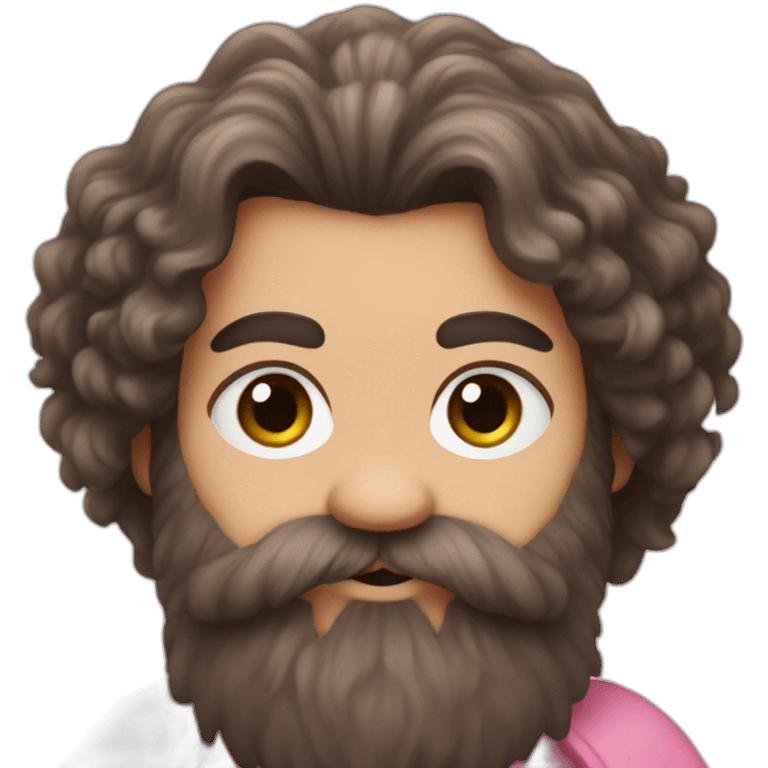 Hagrid in a pink tutu emoji