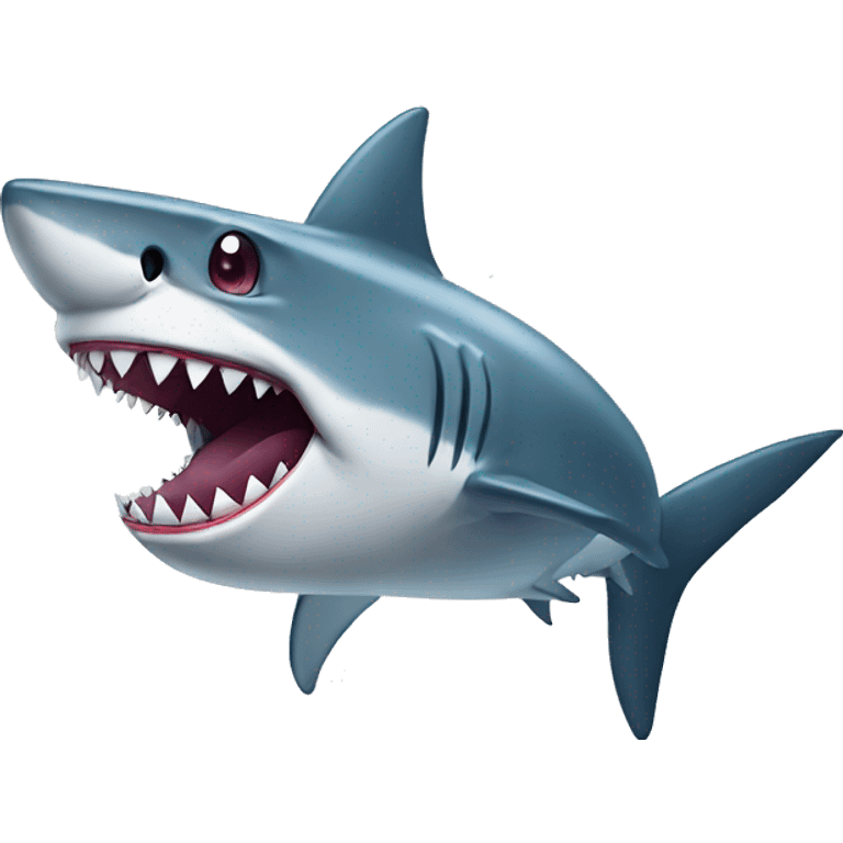 Shark with diamond teeth emoji