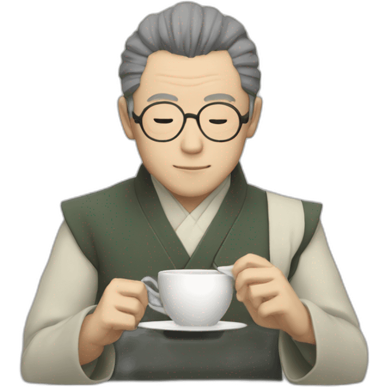 Satoru Gojo sips Tea emoji