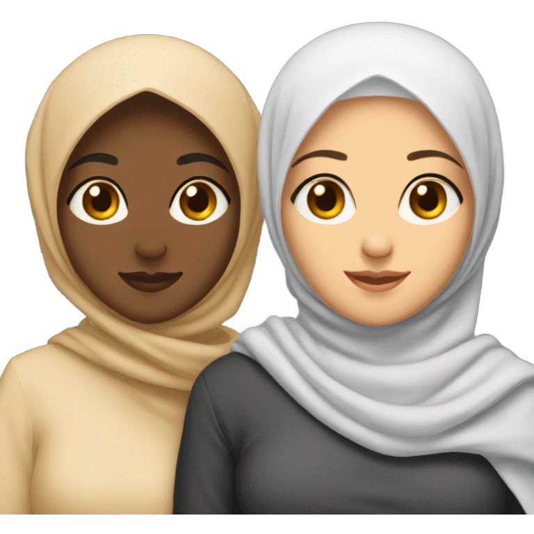 Two Lesbian hijabi girls emoji