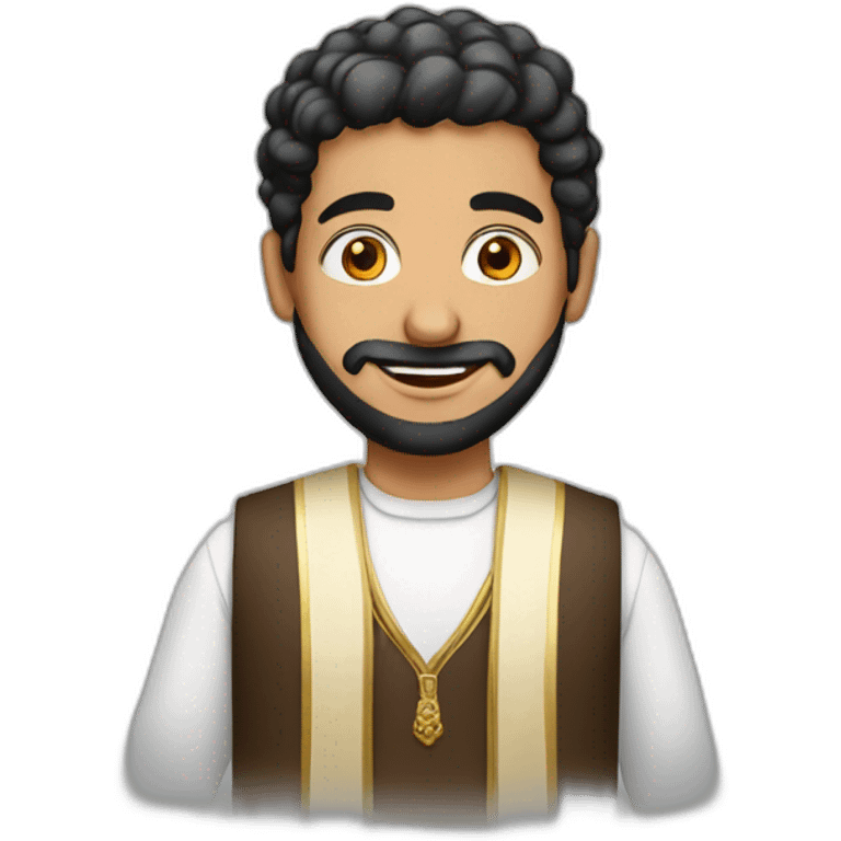 Guy with dishdasha Arabic suit emoji