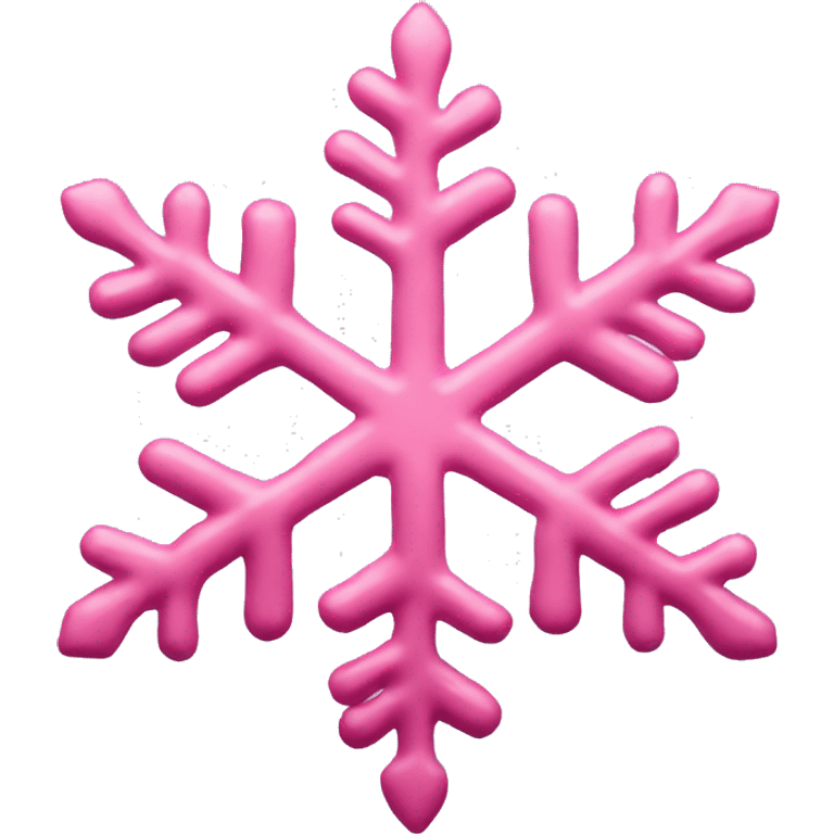 Pink snowflake emoji