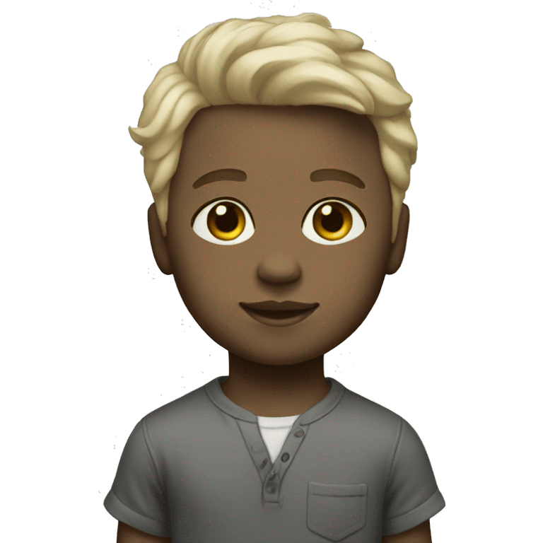 white chalk colored boy doll emoji