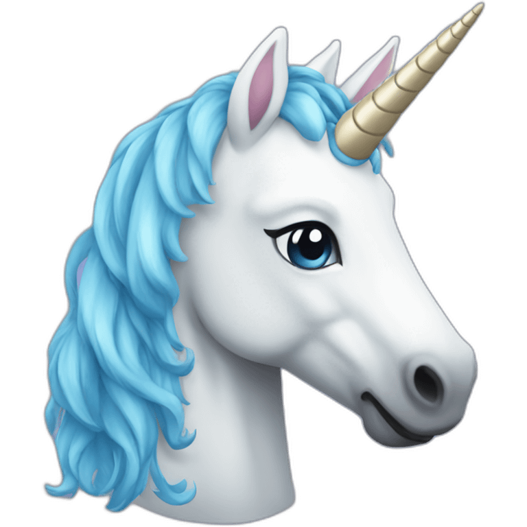 Unicorn Blue emoji