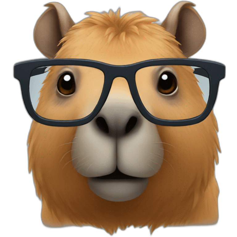 capibara in glasses  emoji