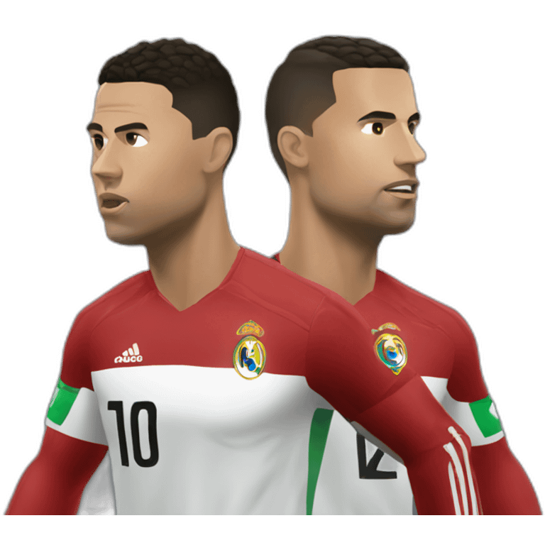 Ronaldo vs messe emoji