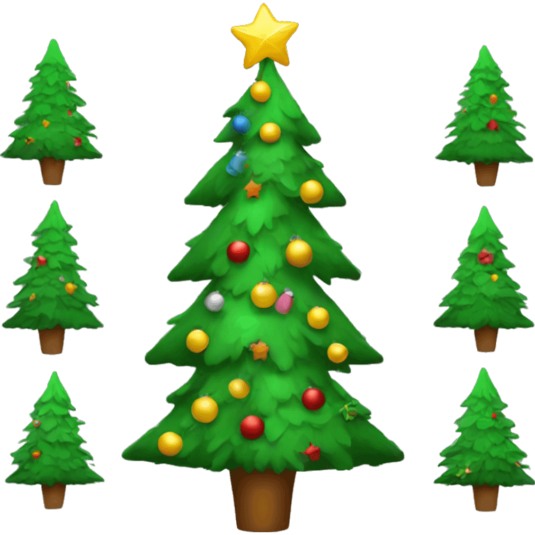 Modern Christmas tree emoji