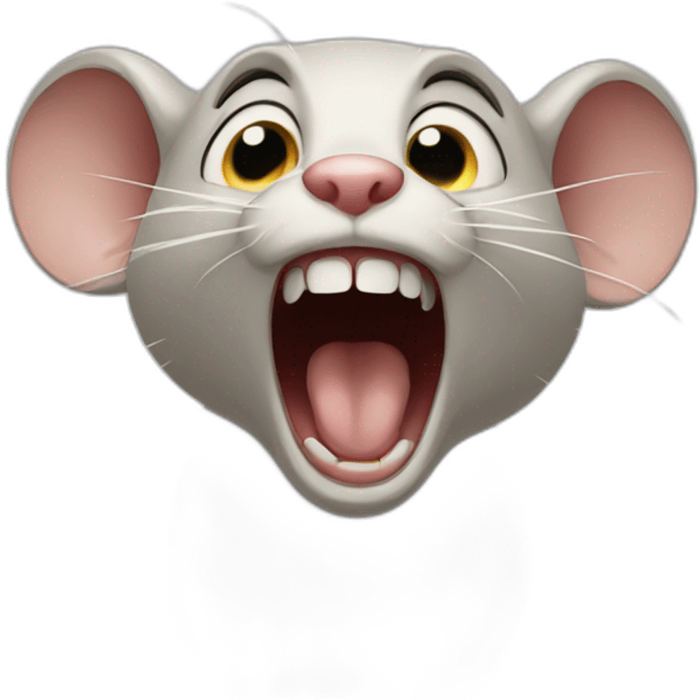 Screaming mouse emoji