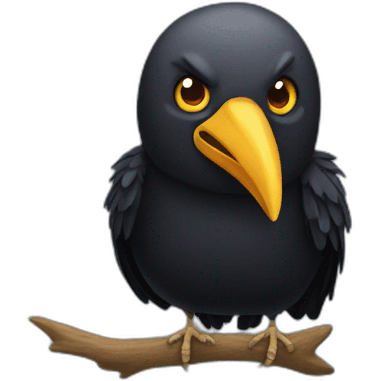 crow of people emoji