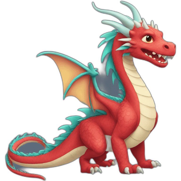 Dragon qui vole emoji