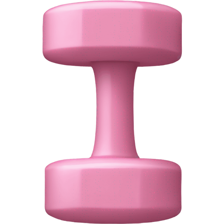 Two light pink small weights emoji