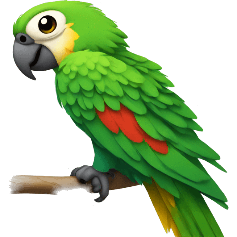 beautiful parrots emoji