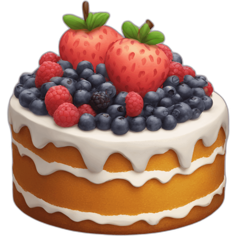 fruity cake emoji