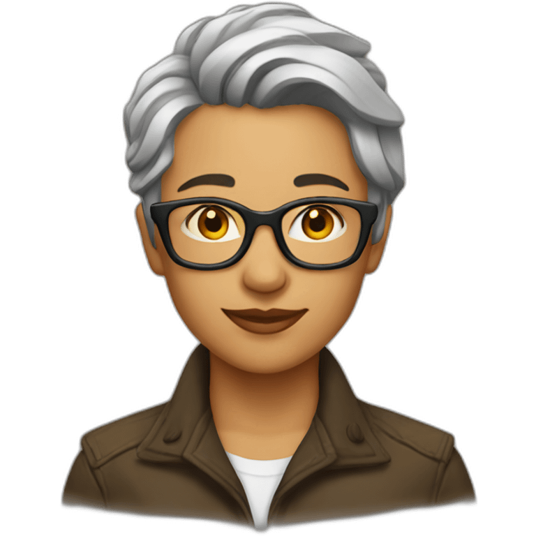 butch lesbian writer emoji