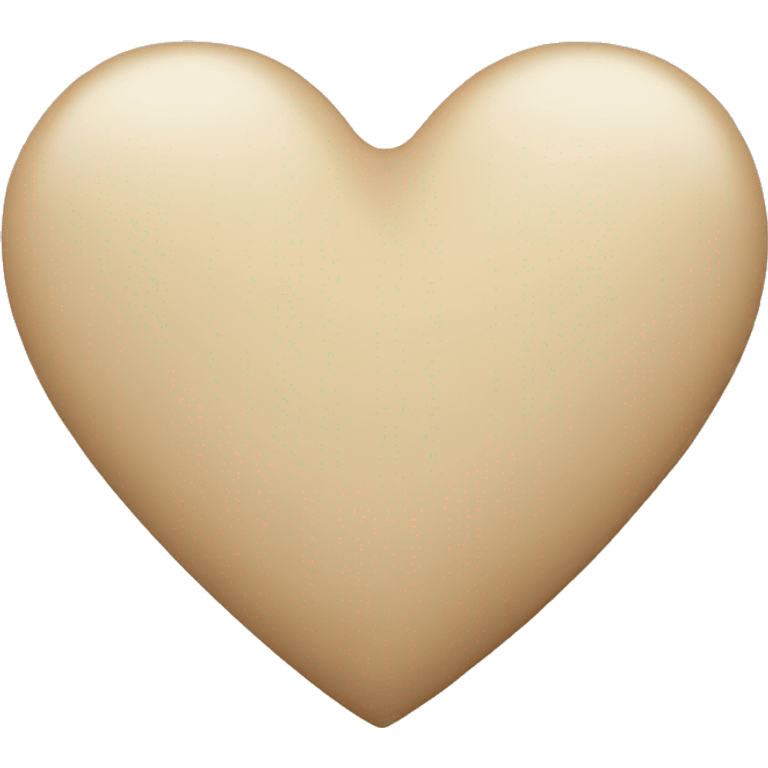 a beige heart emoji