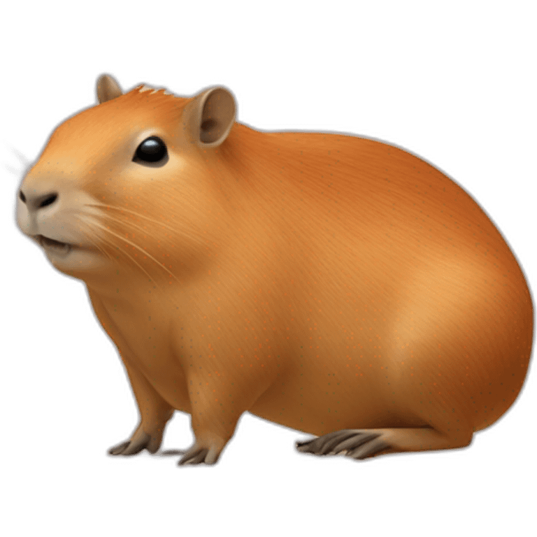 capivara cor de rosa emoji