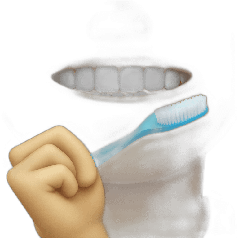 person brushes his teeth emoji