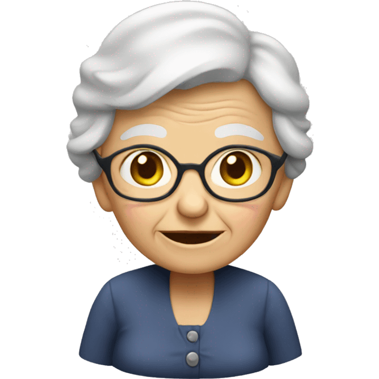 Old lady  emoji