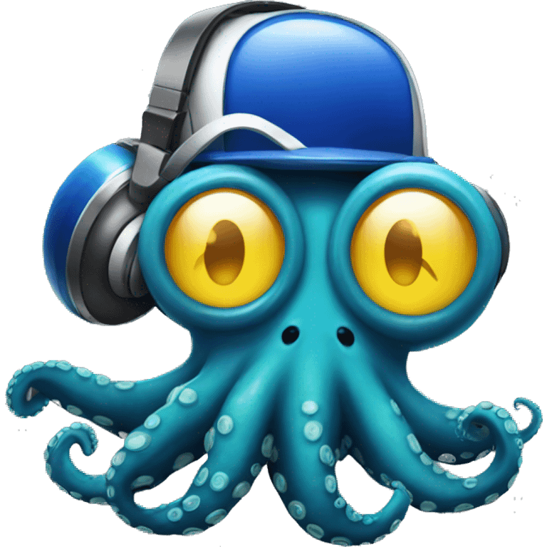 Dj octopus emoji