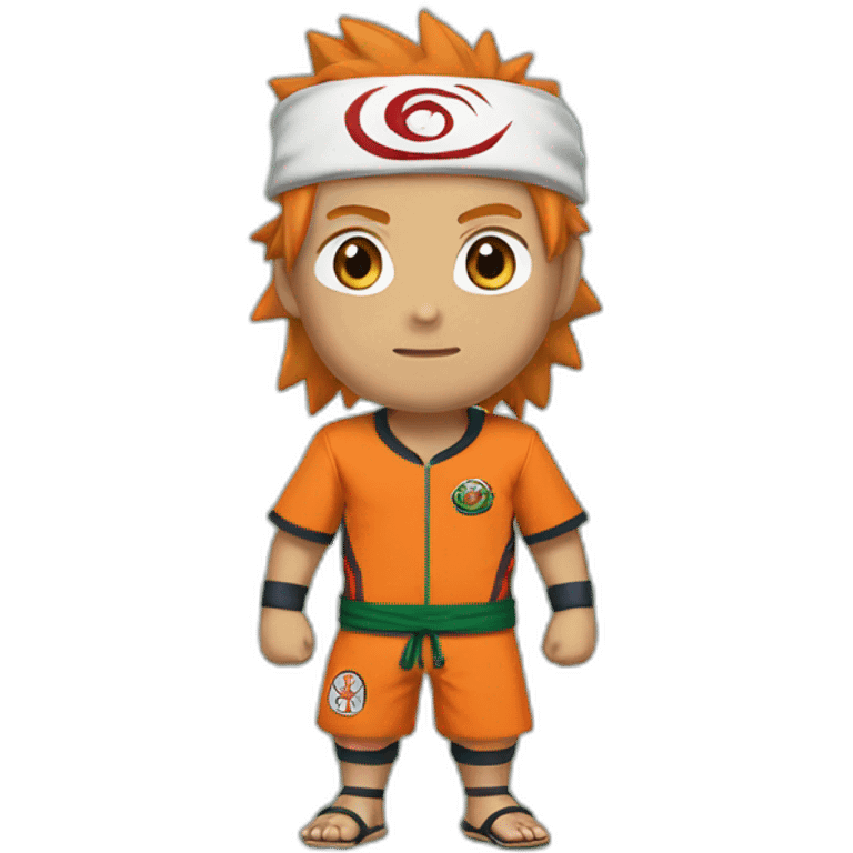 Naruto avec le maillot du maroc emoji