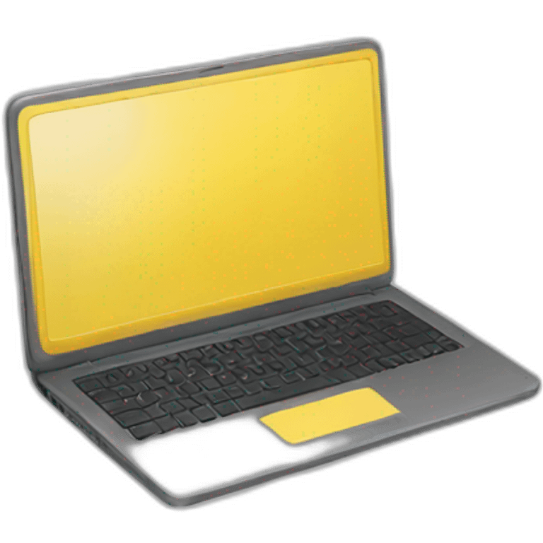 yellow laptop emoji