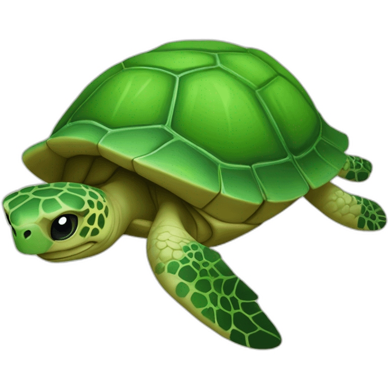 Une. L’autre, sur une Tortue 🐢💚 emoji